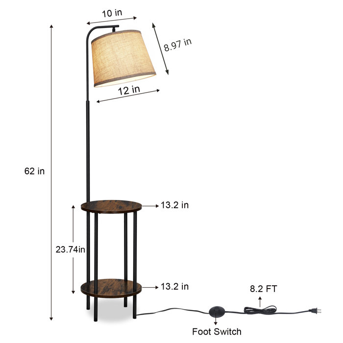 17 Stories 62" Tray Table Floor Lamp & Reviews Wayfair Canada